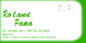 roland papa business card